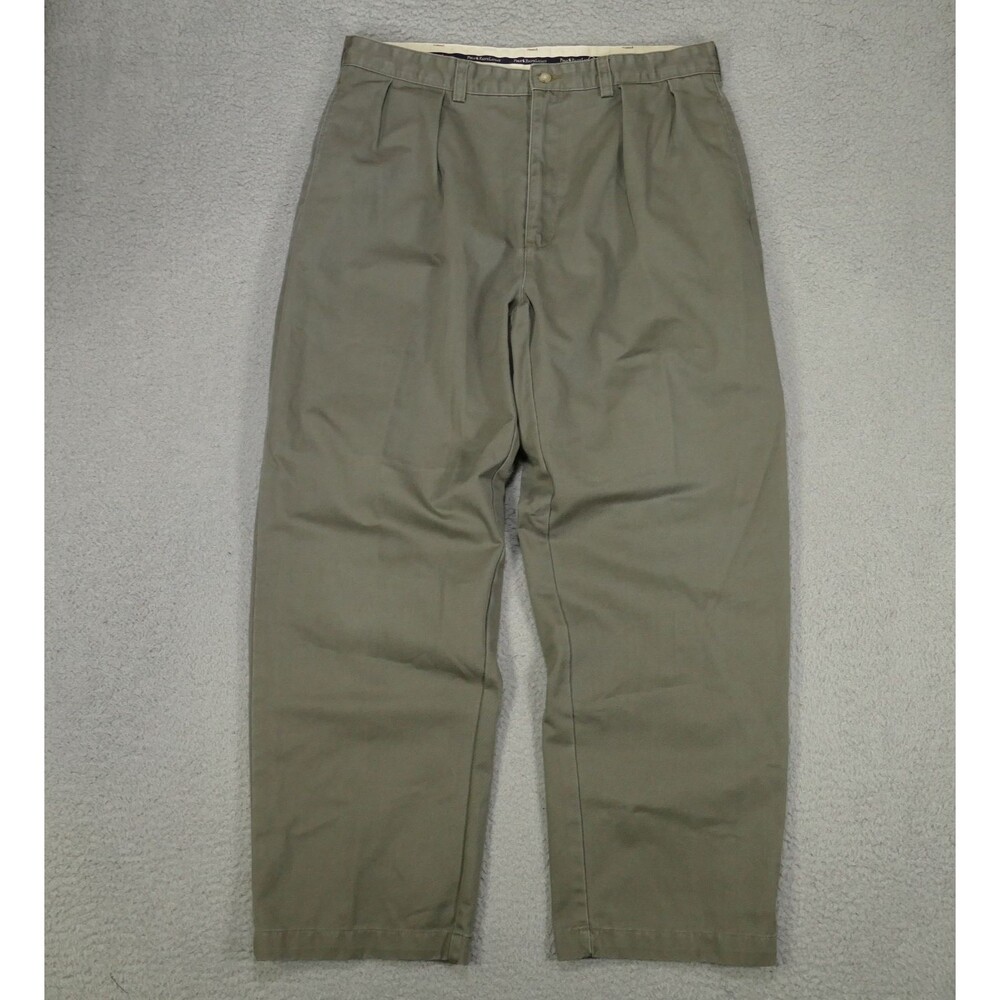 Vintage Polo Ralph Lauren Andrew Pants Men 32x29 Olive Green Pleated Chino